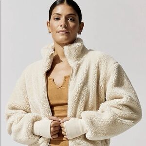 Carbon38 Teddy Zip Up Jacket XS